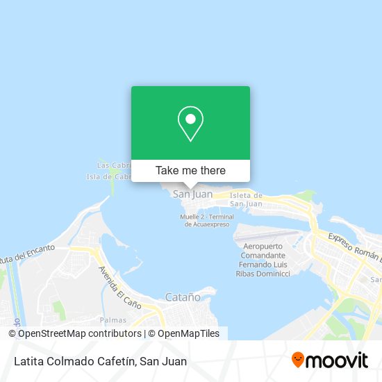 Latita Colmado Cafetín map