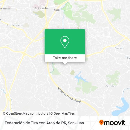 Federación de Tira con Arco de PR map