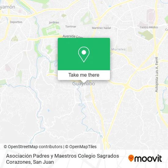 Asociación Padres y Maestros Colegio Sagrados Corazones map