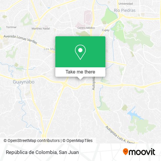 República de Colombia map