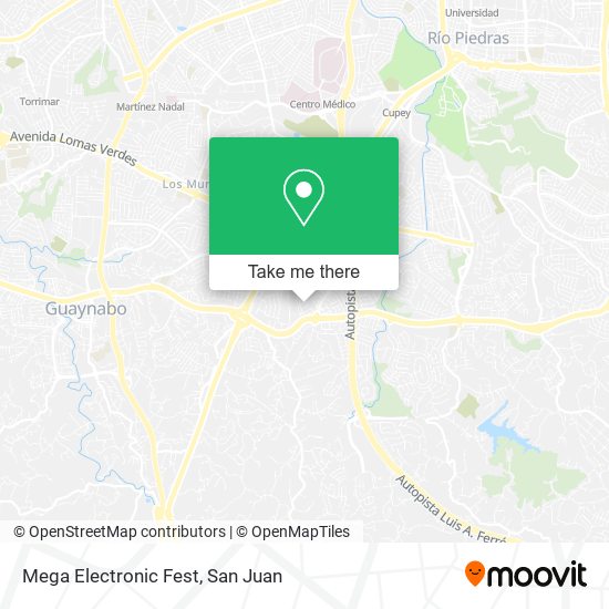 Mapa de Mega Electronic Fest