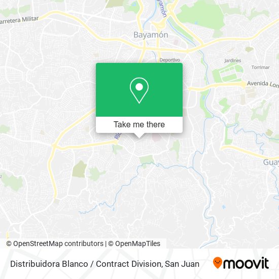 Distribuidora Blanco / Contract Division map