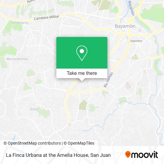 La Finca Urbana at the Amelia House map