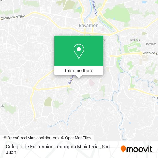 Mapa de Colegio de Formación Teologica Ministerial