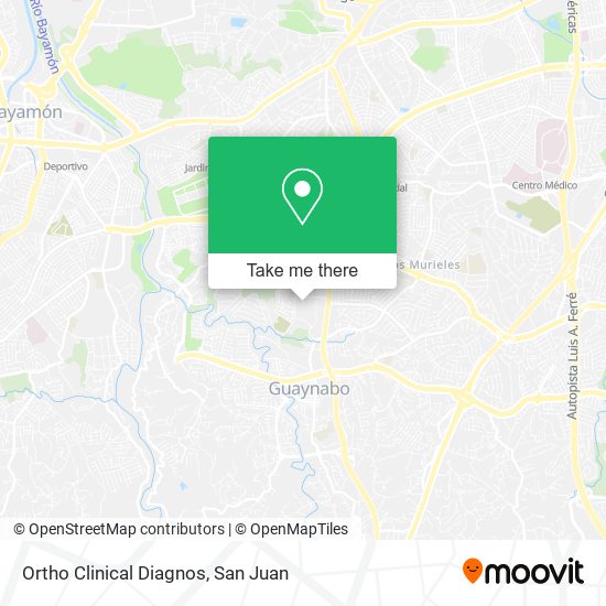 Ortho Clinical Diagnos map