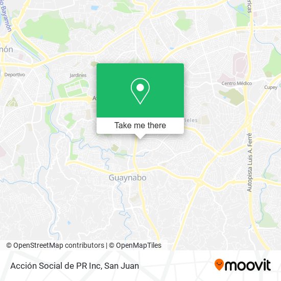 Acción Social de PR Inc map