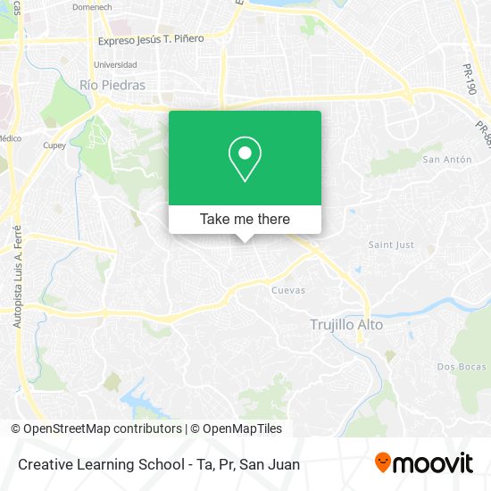 Creative Learning School - Ta, Pr map