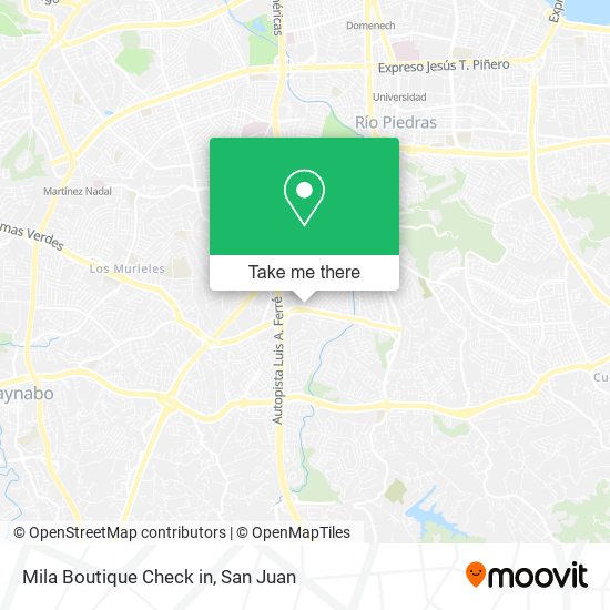 Mila Boutique Check in map