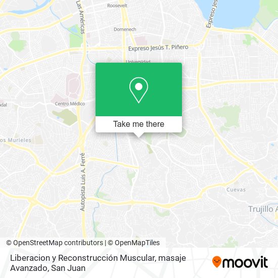 Liberacion y Reconstrucción Muscular, masaje Avanzado map