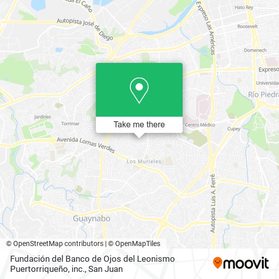 Fundación del Banco de Ojos del Leonismo Puertorriqueño, inc. map