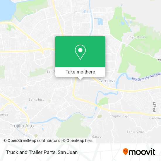 Truck and Trailer Parts map