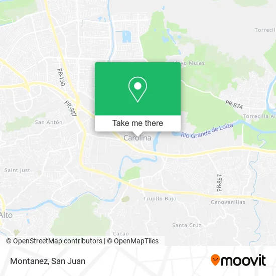 Mapa de Montanez