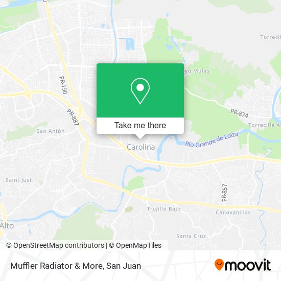 Mapa de Muffler Radiator & More