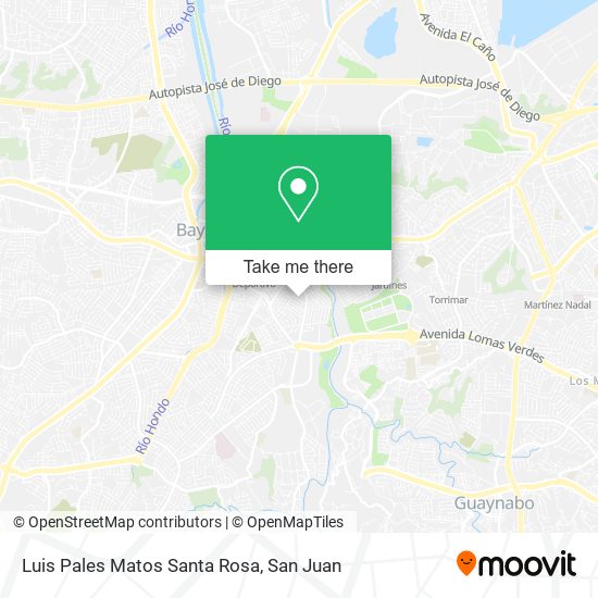 Luis Pales Matos Santa Rosa map