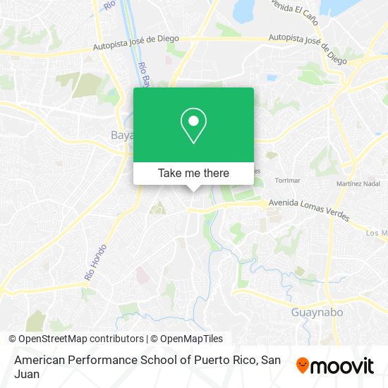 American Performance School of Puerto Rico map
