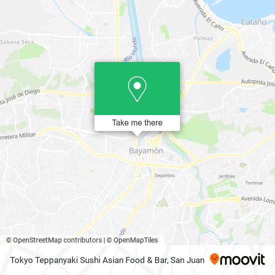 Mapa de Tokyo Teppanyaki Sushi Asian Food & Bar