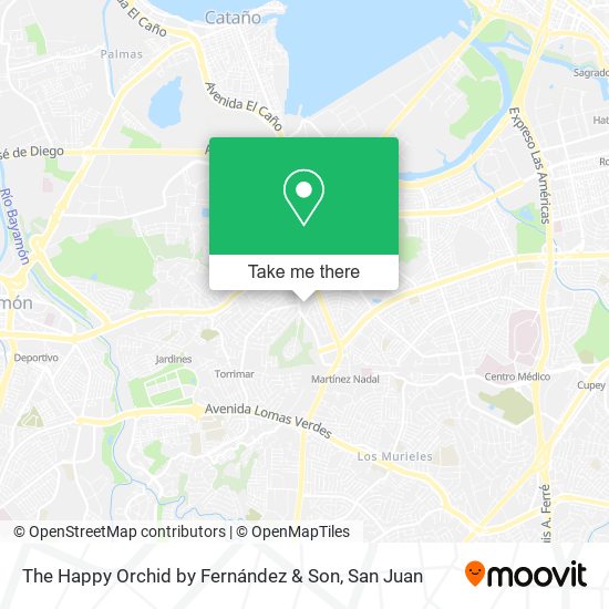 The Happy Orchid by Fernández & Son map