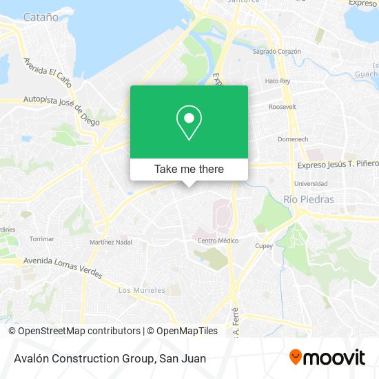 Avalón Construction Group map