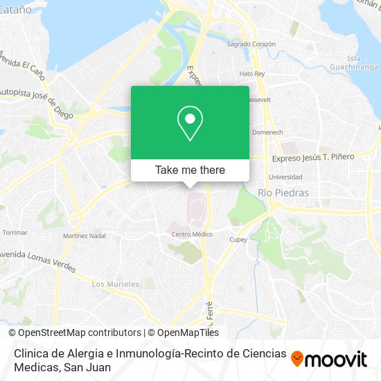 Clinica de Alergia e Inmunología-Recinto de Ciencias Medicas map