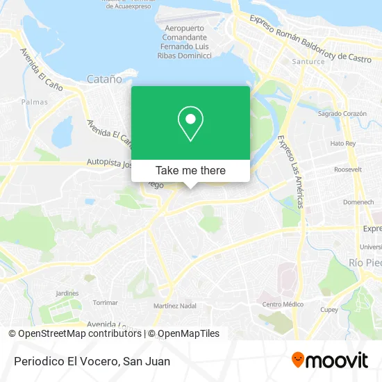 Mapa de Periodico El Vocero