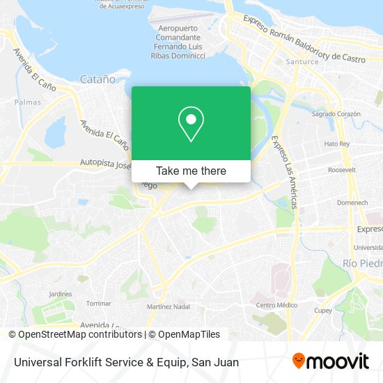 Mapa de Universal Forklift Service & Equip