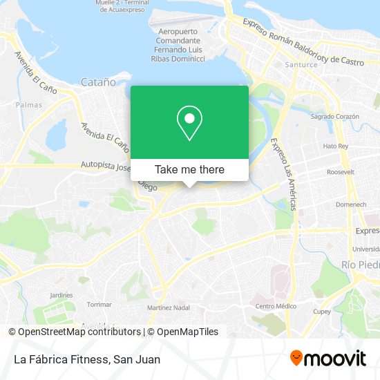 Mapa de La Fábrica Fitness