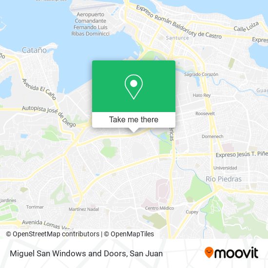 Mapa de Miguel San Windows and Doors