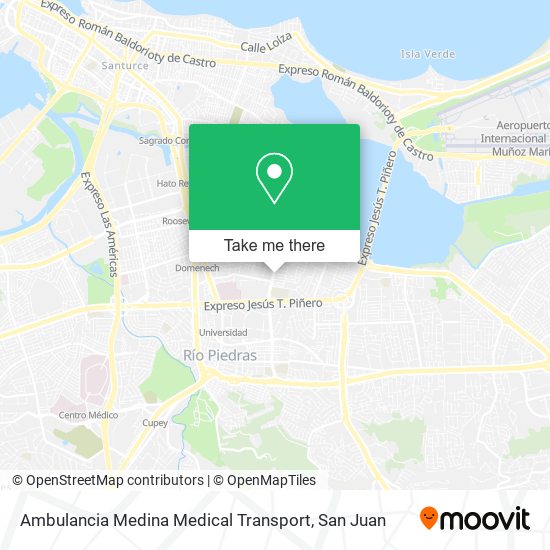 Ambulancia Medina Medical Transport map