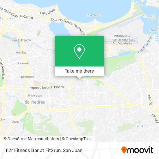 F2r Fitness Bar at Fit2run map