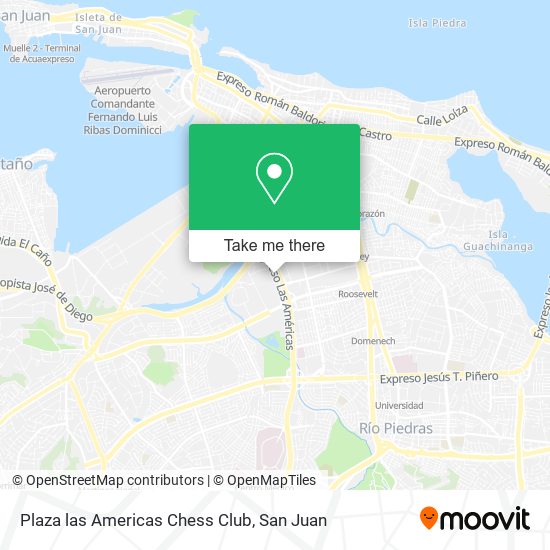 Plaza las Americas Chess Club map