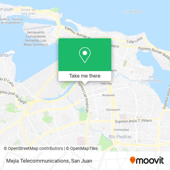 Mejía Telecommunications map