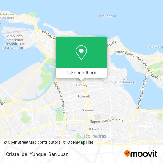 Cristal del Yunque map