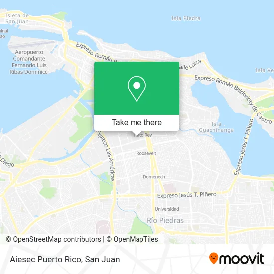 Aiesec Puerto Rico map