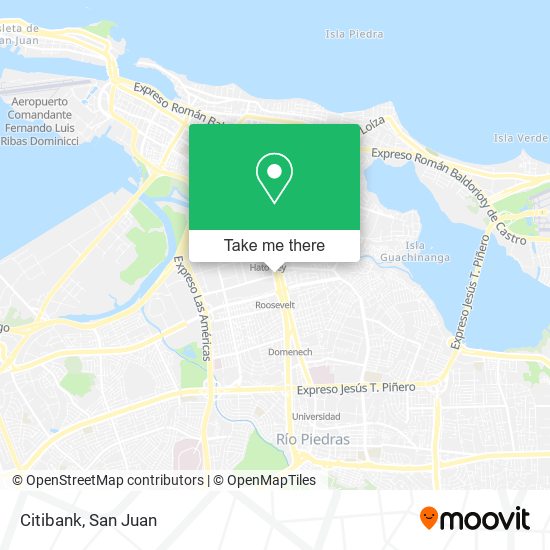 Mapa de Citibank