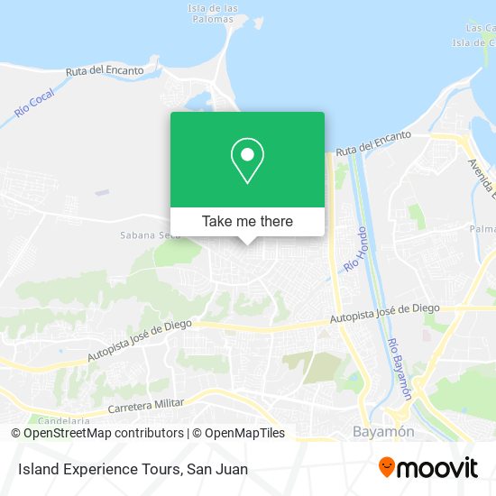 Island Experience Tours map