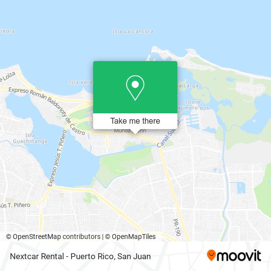 Nextcar Rental - Puerto Rico map