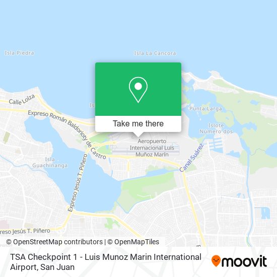 TSA Checkpoint 1 - Luis Munoz Marin International Airport map