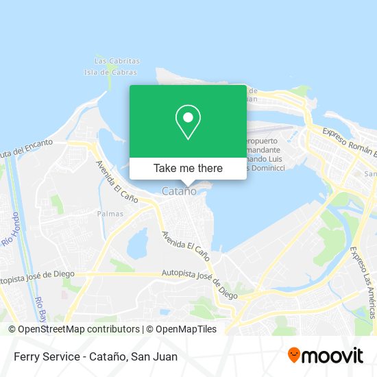 Ferry Service - Cataño map