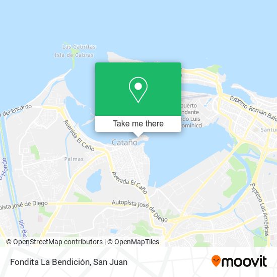 Fondita La Bendición map