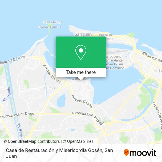 Casa de Restauración y Misericordia Gosén map