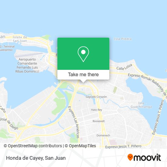 Honda de Cayey map