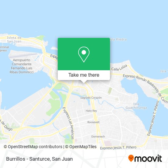 Burrillos - Santurce map