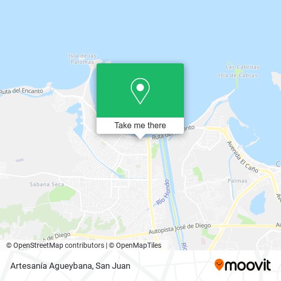 Artesanía Agueybana map