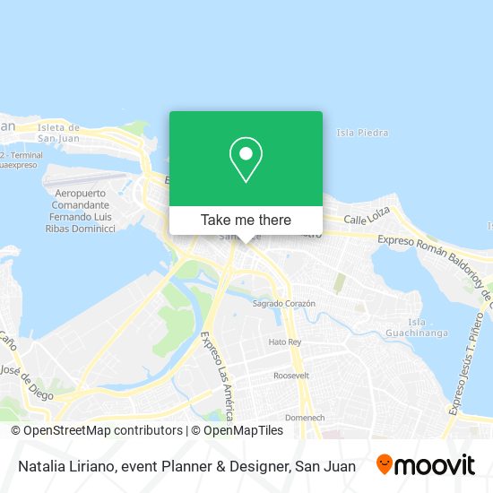 Natalia Liriano, event Planner & Designer map