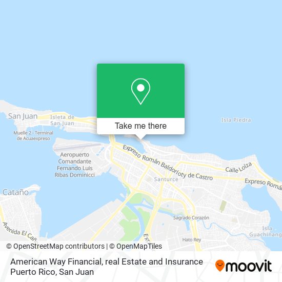 American Way Financial, real Estate and Insurance Puerto Rico map