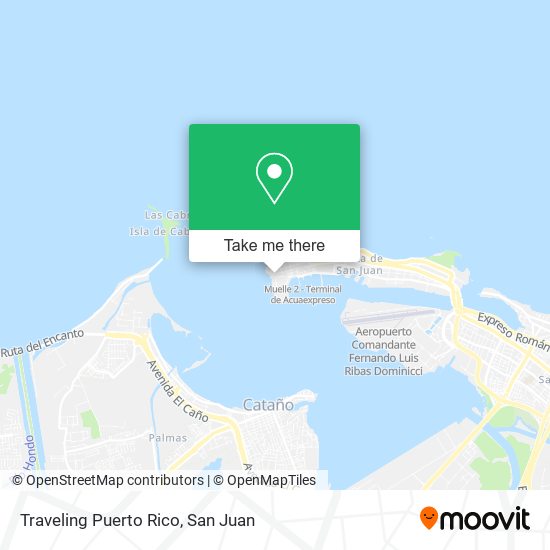 Traveling Puerto Rico map