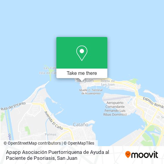 Apapp Asociación Puertorriquena de Ayuda al Paciente de Psoriasis map