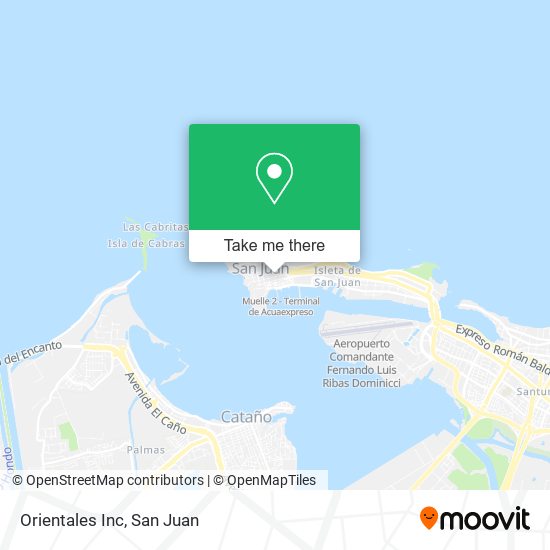Mapa de Orientales Inc