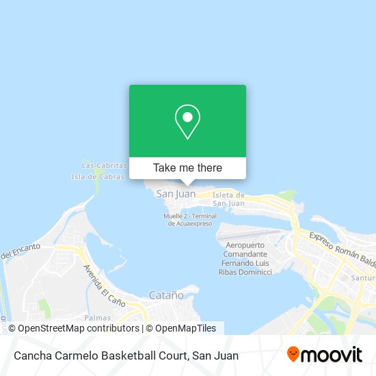 Cancha Carmelo Basketball Court map