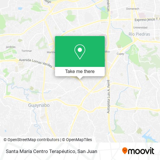 Santa María Centro Terapéutico map
